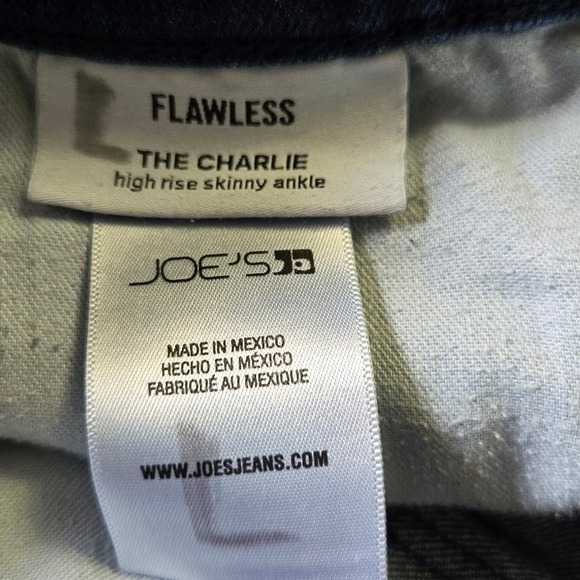 Joe's Jeans The Charlie Flawless High Rise Skinny Ankle Dark Indigo Blue 32 - Picture 8 of 9
